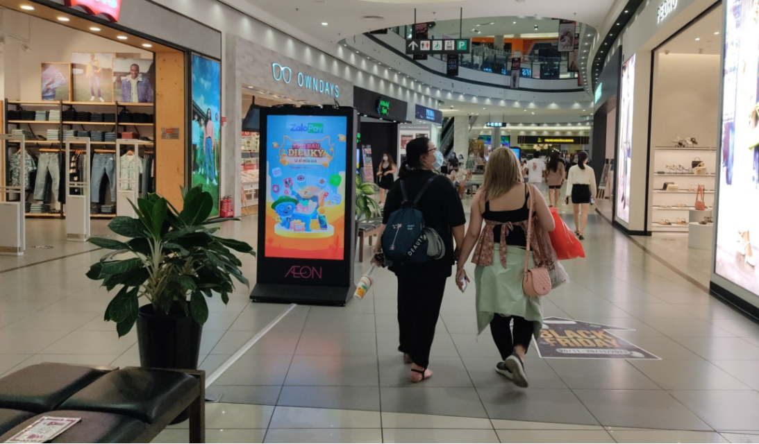 Quảng cáo tại AEON Mall
